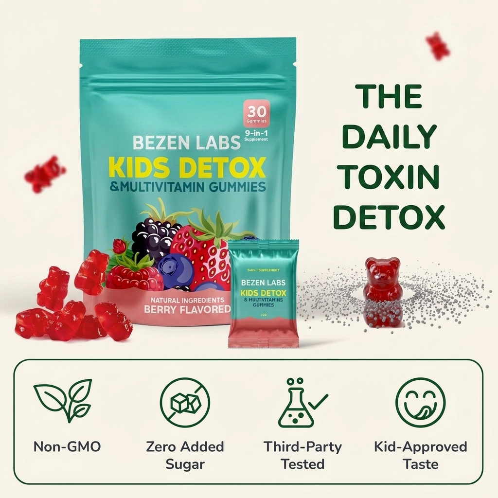 Bezen - Kids Detox & Multivitamin Gummies