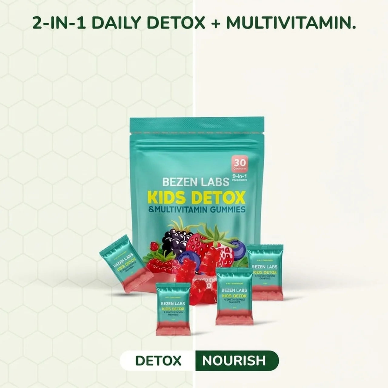 Bezen - Kids Detox & Multivitamin Gummies